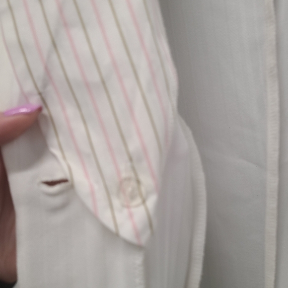 My Michelle creme blazer with removable stripe lapel 13/14 - Picture 2 of 6